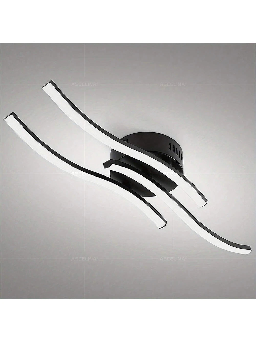Modern LED Ceiling Light Long Wave Lamp Living Room