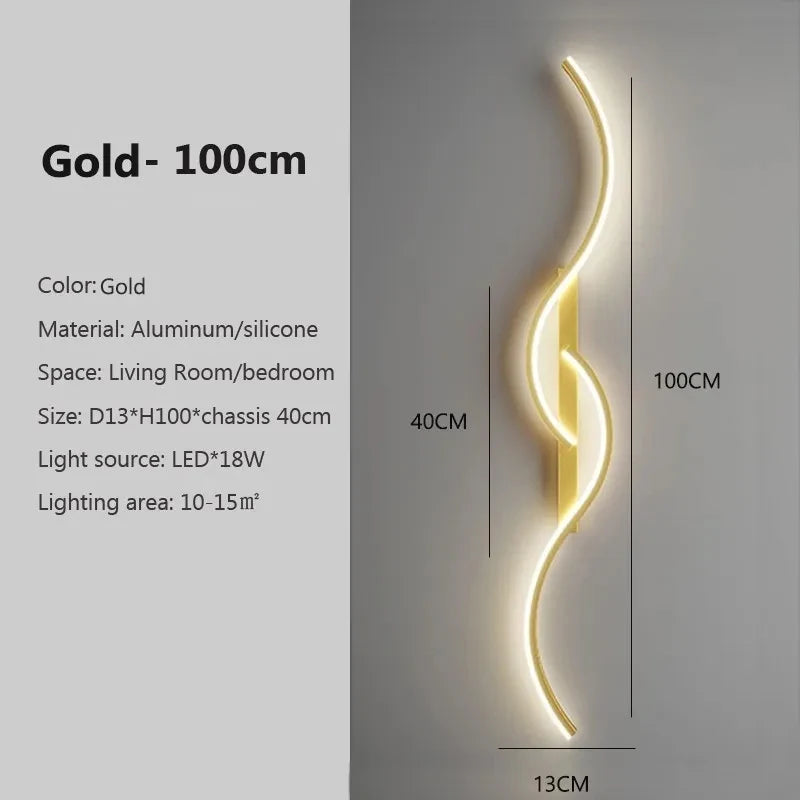 Modern LED Wall Lamp Minimalist Led Light Bedroom
