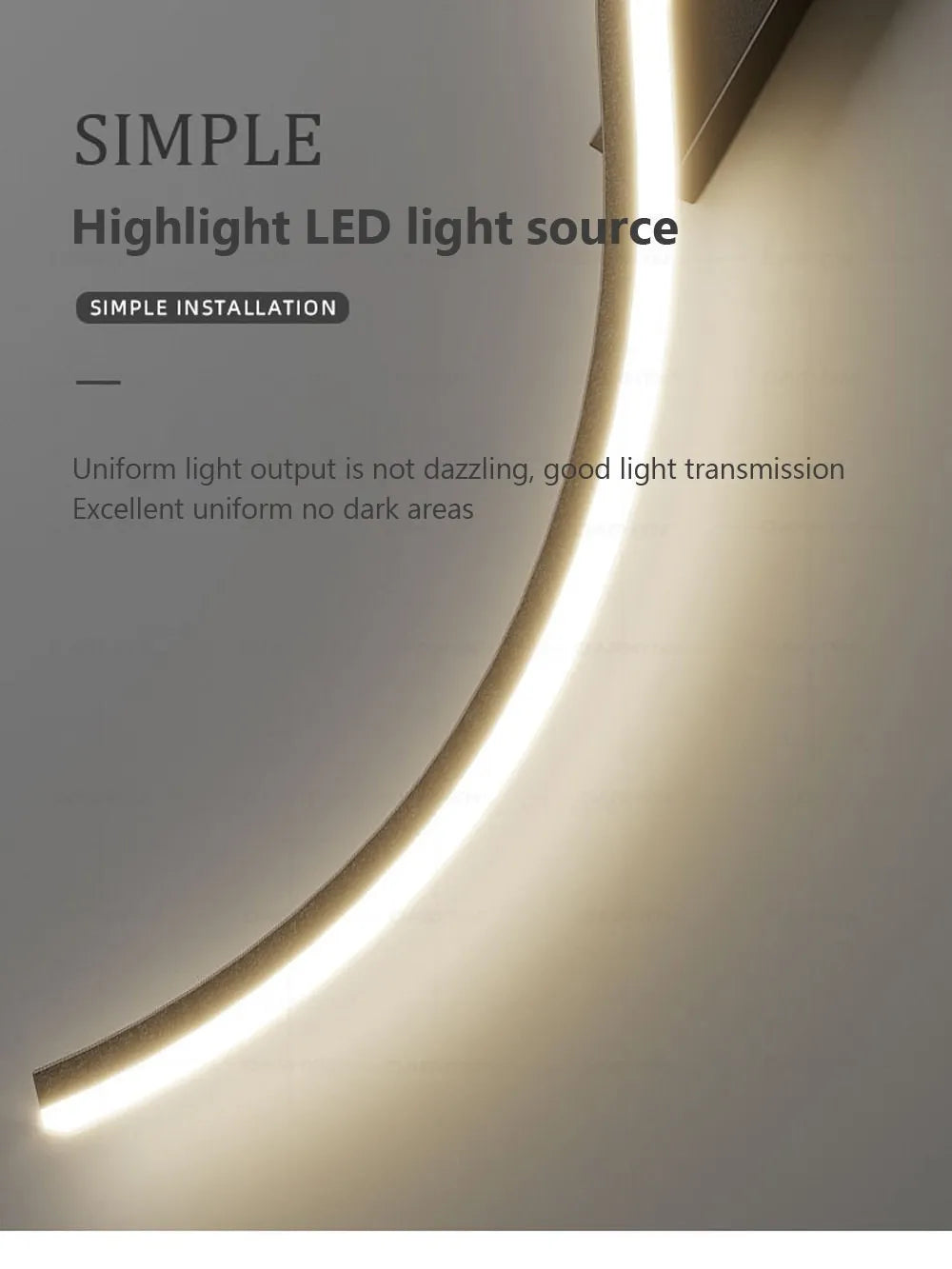 Modern LED Wall Lamp Minimalist Led Light Bedroom