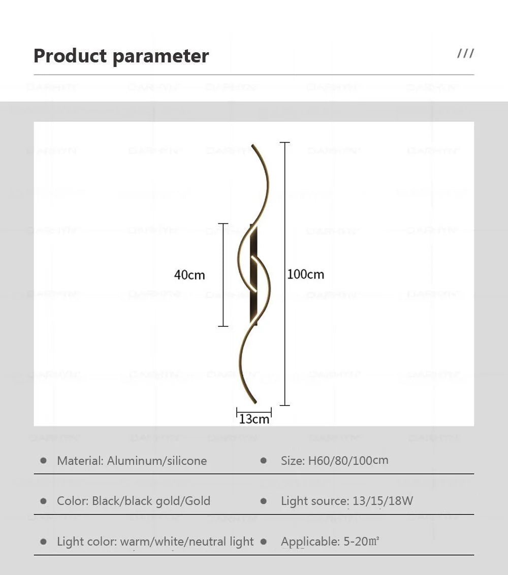 Modern LED Wall Lamp Minimalist Led Light Bedroom