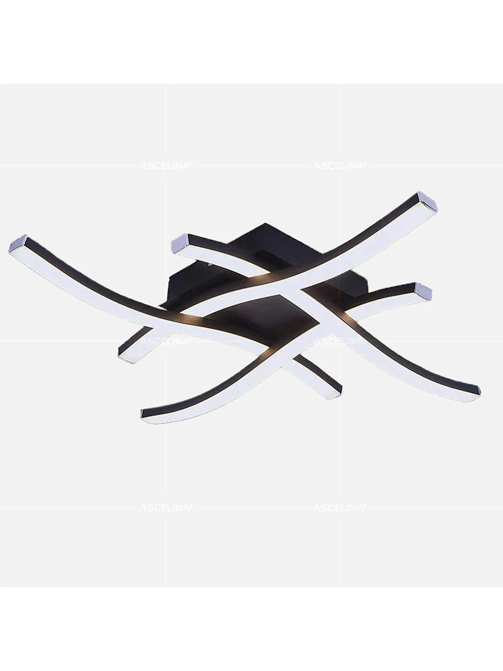 Modern LED Ceiling Light Long Wave Lamp Living Room
