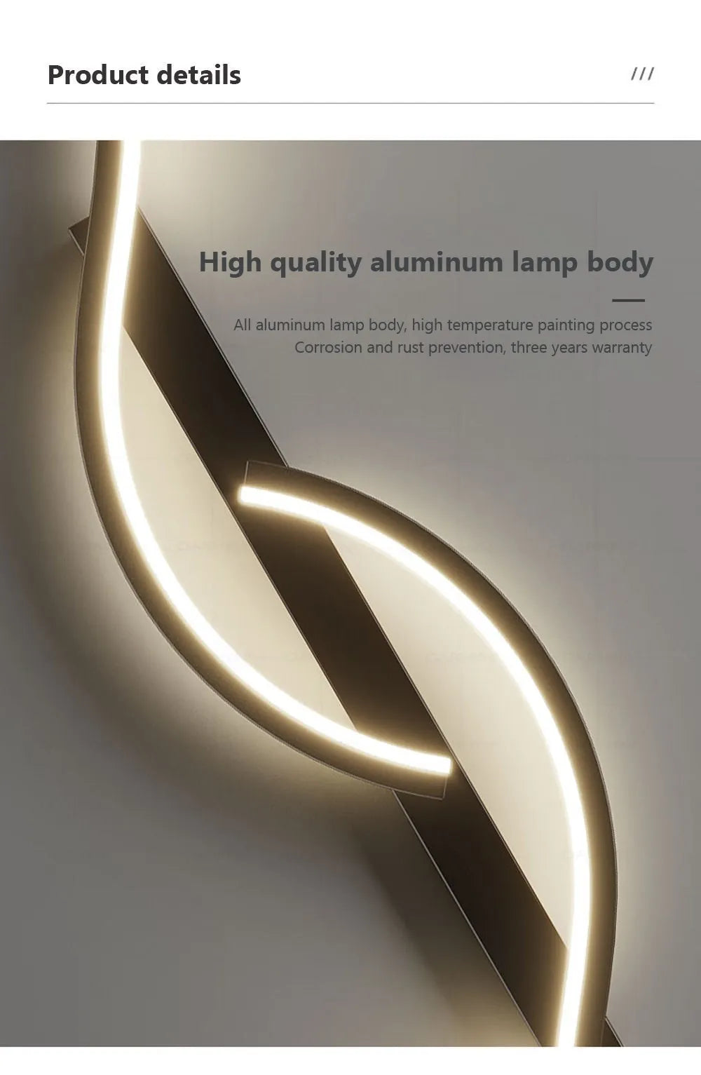 Modern LED Wall Lamp Minimalist Led Light Bedroom