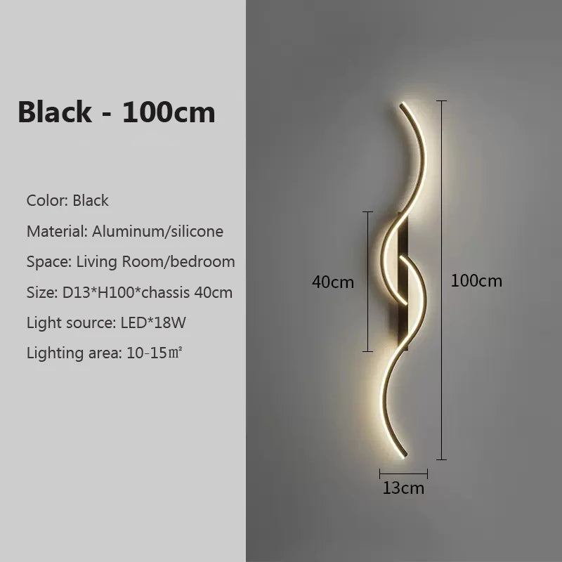 Modern LED Wall Lamp Minimalist Led Light Bedroom