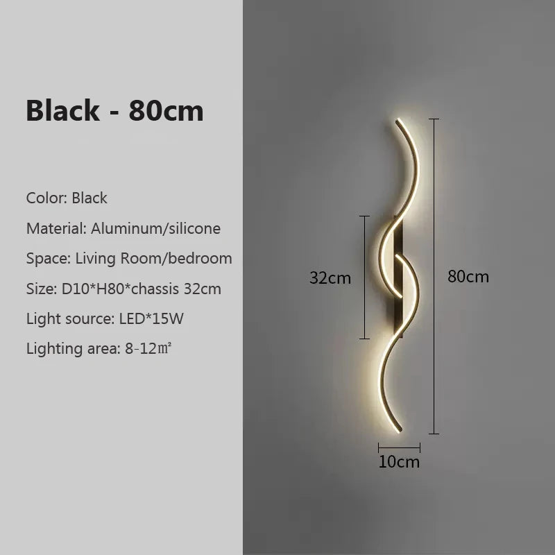 Modern LED Wall Lamp Minimalist Led Light Bedroom