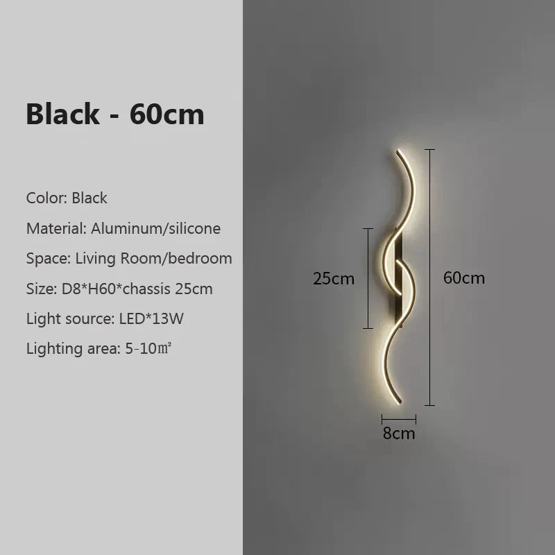 Modern LED Wall Lamp Minimalist Led Light Bedroom